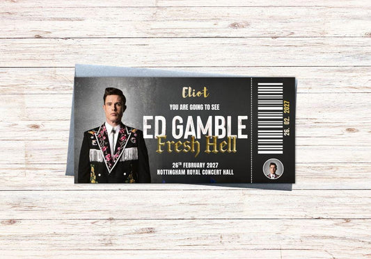 Ed Gamble Comedy Show Ticket Gift Voucher