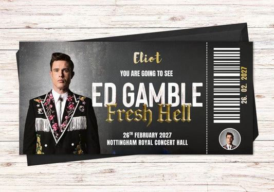 Ed Gamble Comedy Show Ticket Gift Voucher