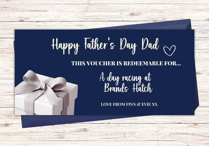 Gift Voucher For Dad Father's Day Customisable