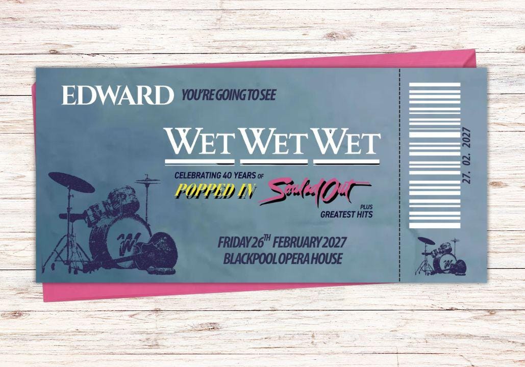 Wet Custom Concert Voucher| 2027 Tour