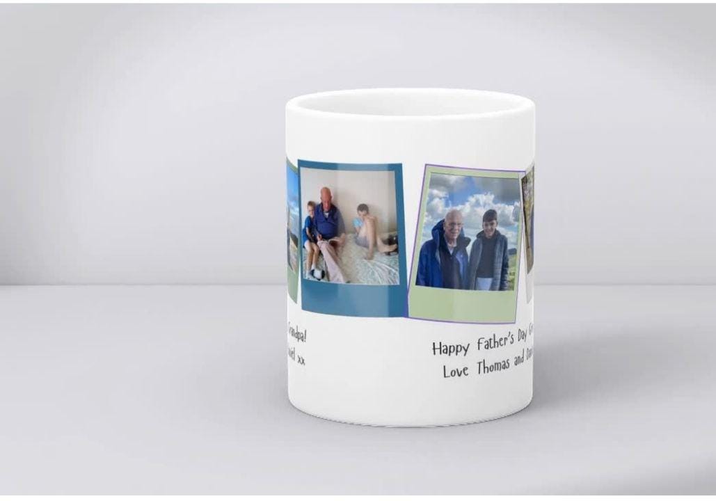 Personalised custom photo mug for Dad